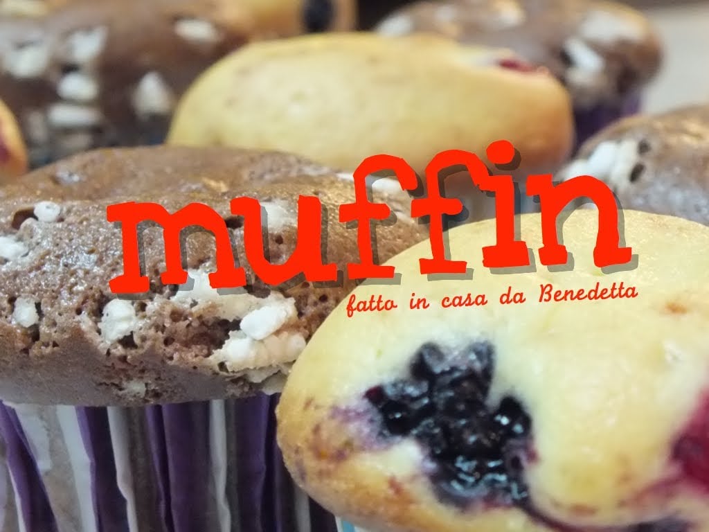 Muffin ai frutti di bosco e al cioccolato fatti in casa da Benedetta