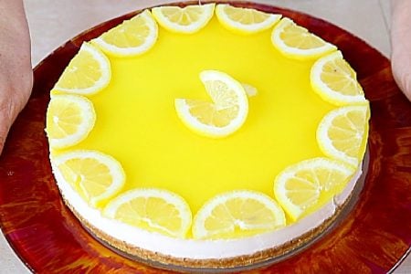 Cheesecake al limone senza cottura in forno