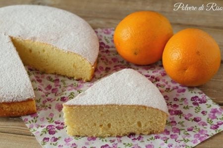 Torta soffice all’arancia senza glutine