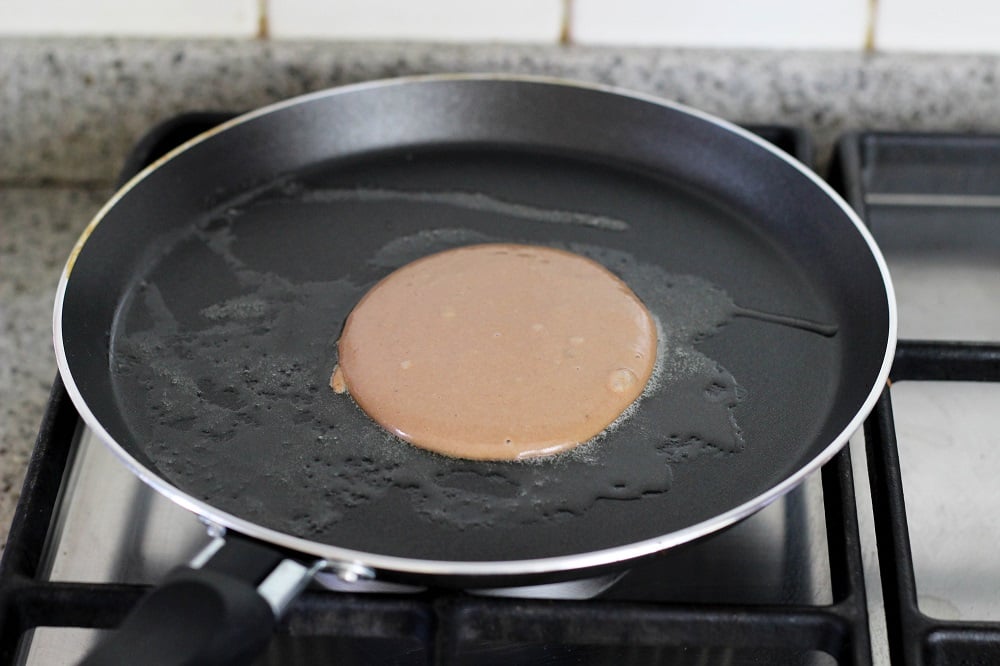 Pancakes al cioccolato senza uova - Step 4