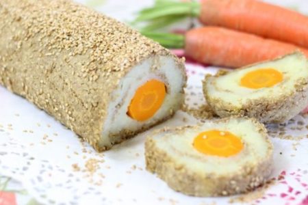 Polpettone di lenticchie, patate e carote senza uova