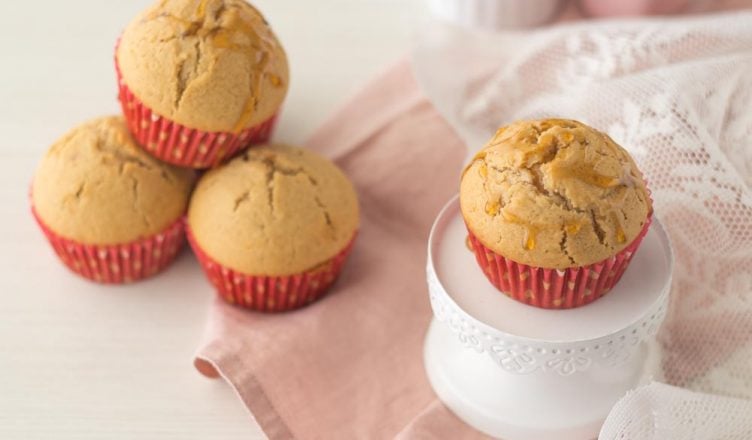 Muffins miele e vaniglia senza lattosio