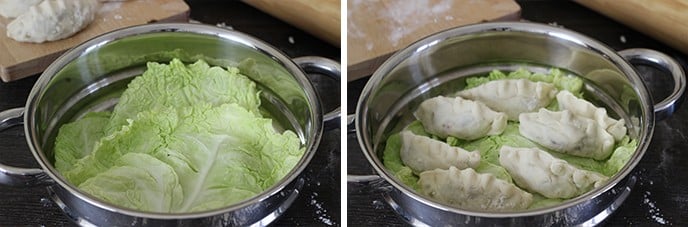 Ravioli cinesi al vapore con verdure - Step 8