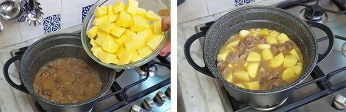 Spezzatino con patate - Step 2