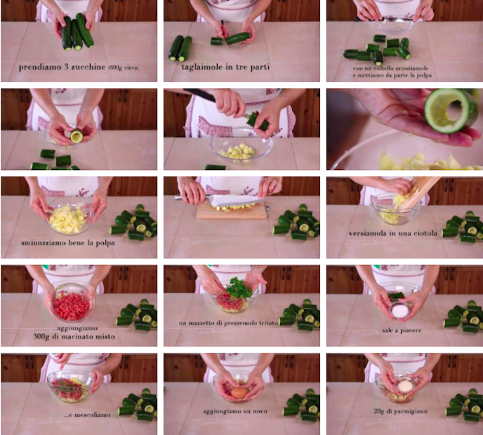 Zucchine ripiene e polpette di zucchine - Step 2