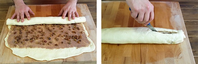 Ghirlanda di pan brioche cannella e uvetta - Step 7