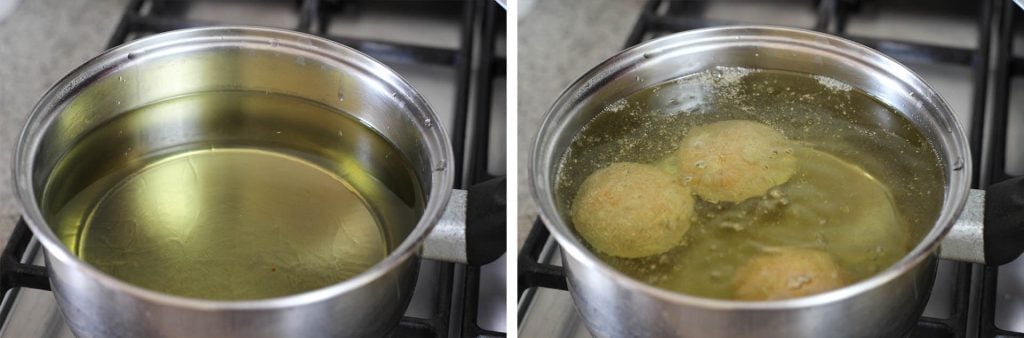 Polpette di zucca con cuore filante – ricetta facile senza uova - Step 11