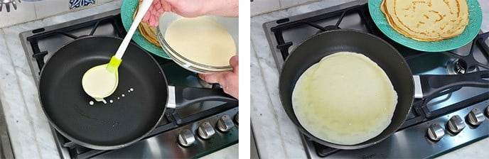 Crespelle al forno con prosciutto e formaggio - Step 3