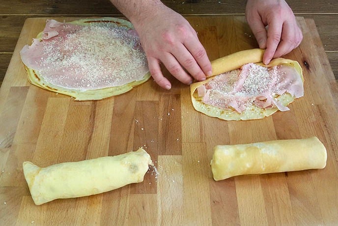 Crespelle al forno con prosciutto e formaggio - Step 6