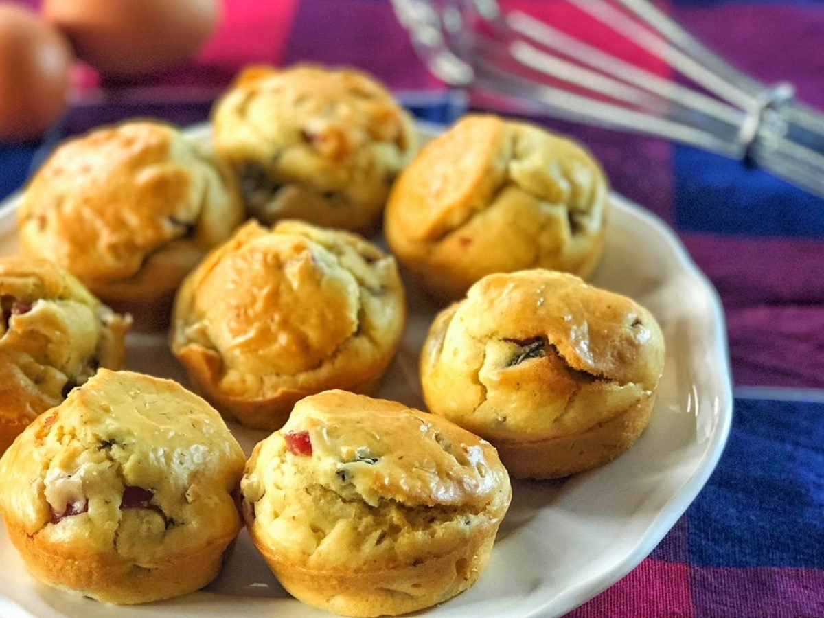 Muffin salati alla boscaiola