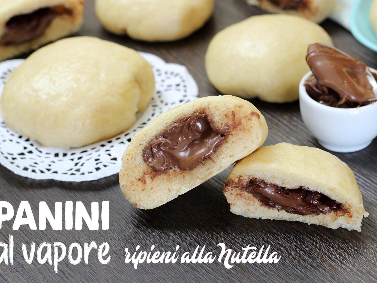 Panini cinesi sofficissimi al vapore con cuore di Nutella - Fatto in casa  da Benedetta