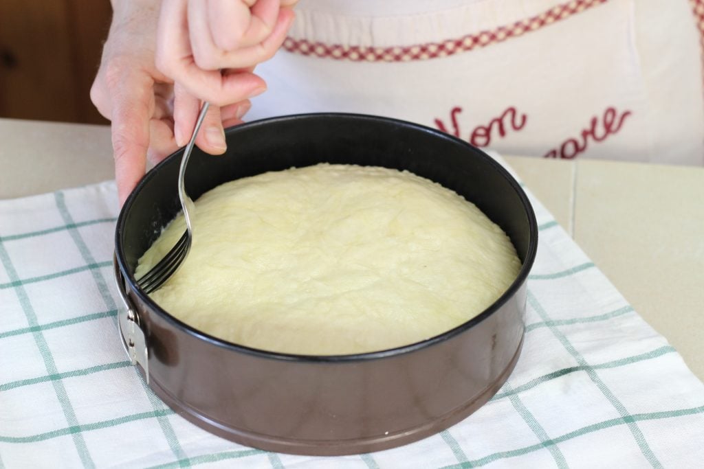 Ricopriamo con la restante pasta brisè e facciamo cuocere per 45 minuti a 180 gradi.