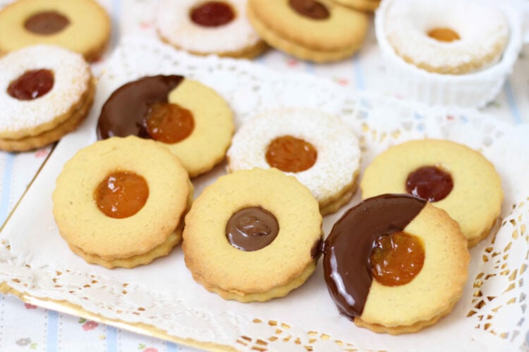 Pasticcini occhi di bue fatti in casa