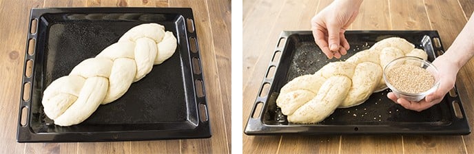 Treccia pasqualina di pan brioche - Step 12