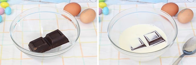 Crostata morbida al cioccolato di Pasqua - Step 1