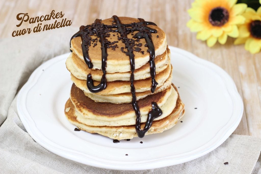 Pancakes cuor di Nutella - Step 3