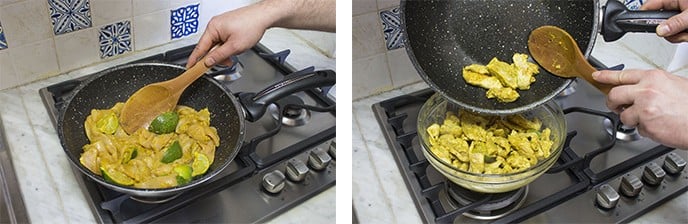 Pollo al curry con peperoni - Step 2