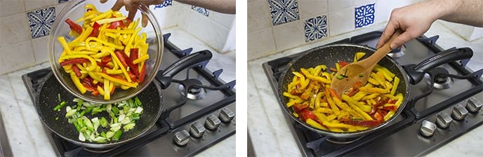 Pollo al curry con peperoni - Step 3