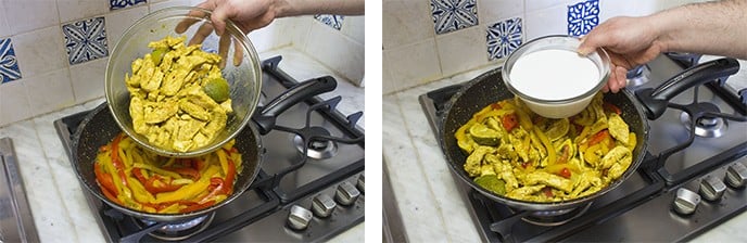 Pollo al curry con peperoni - Step 4