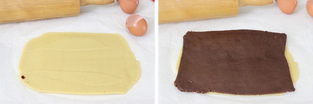 Crostata di girelle bicolore con crema al cioccolato – ricetta facile - Step 10
