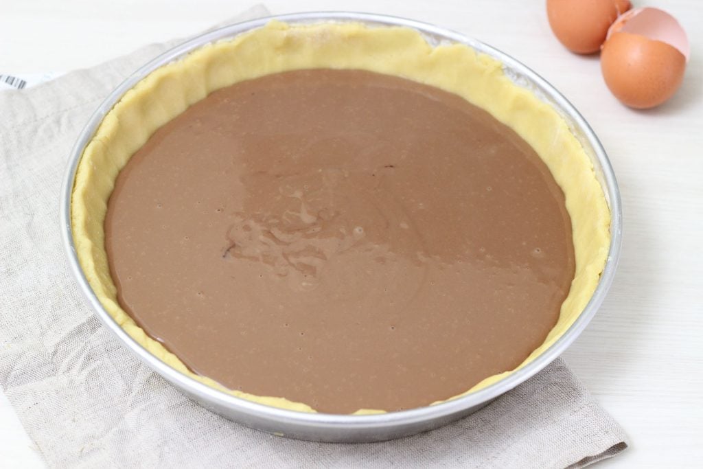 Crostata di girelle bicolore con crema al cioccolato – ricetta facile - Step 2