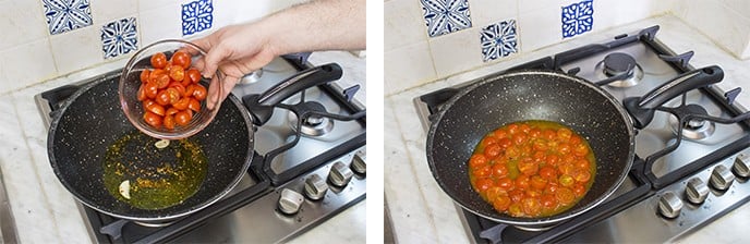 Spaghetti con pomodorini - Step 2