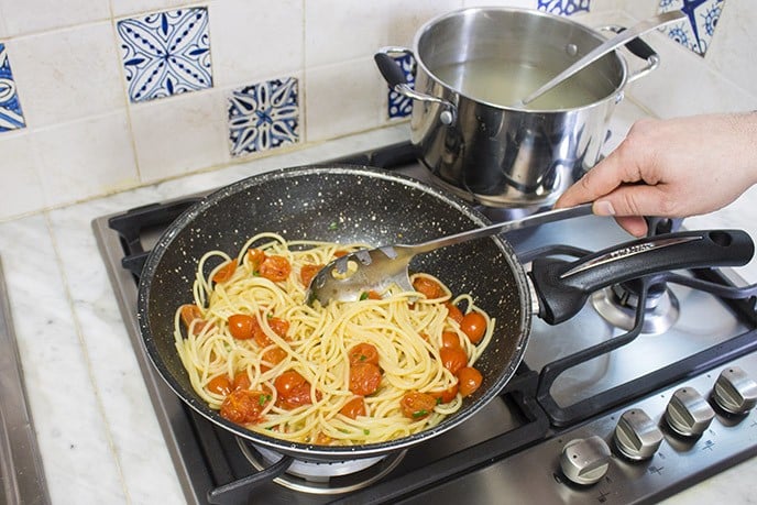 Spaghetti con pomodorini - Step 4