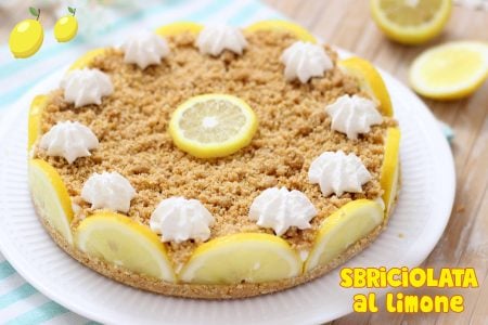 Sbriciolata al limone senza cottura – ricetta facile