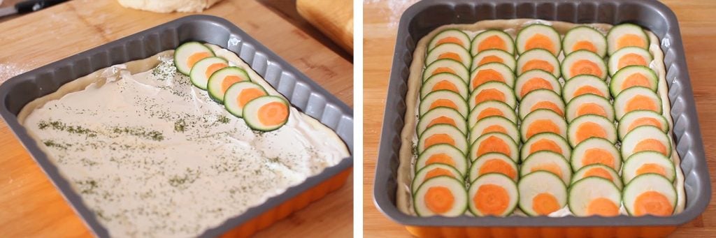 Torta salata zucchine e carote - Step 6