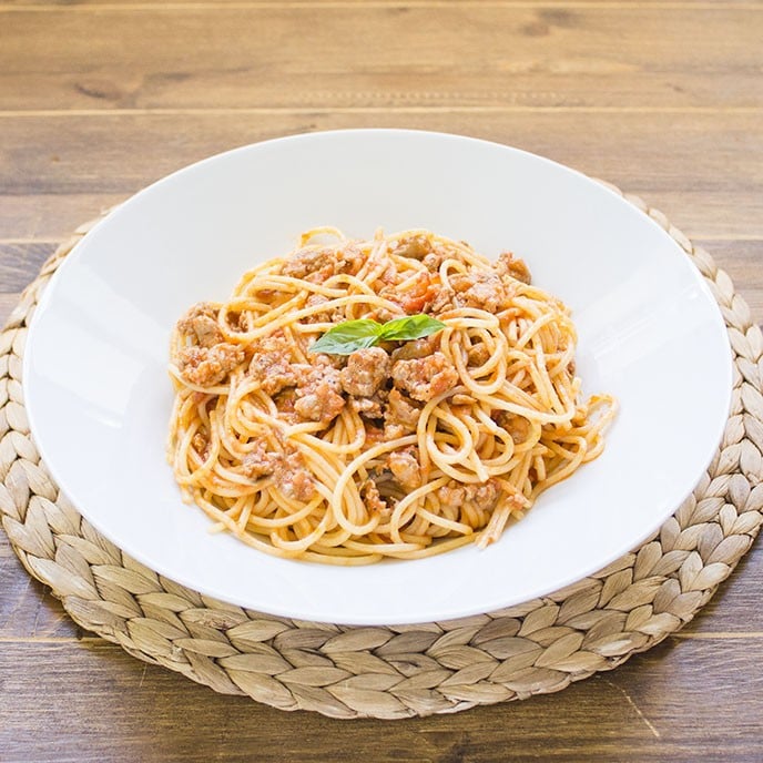 Spaghetti con sugo di salsiccia veloce - Step 6