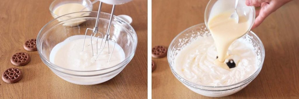 Torta gelato a spicchi – ricetta facile – gusto stracciatella - Step 3
