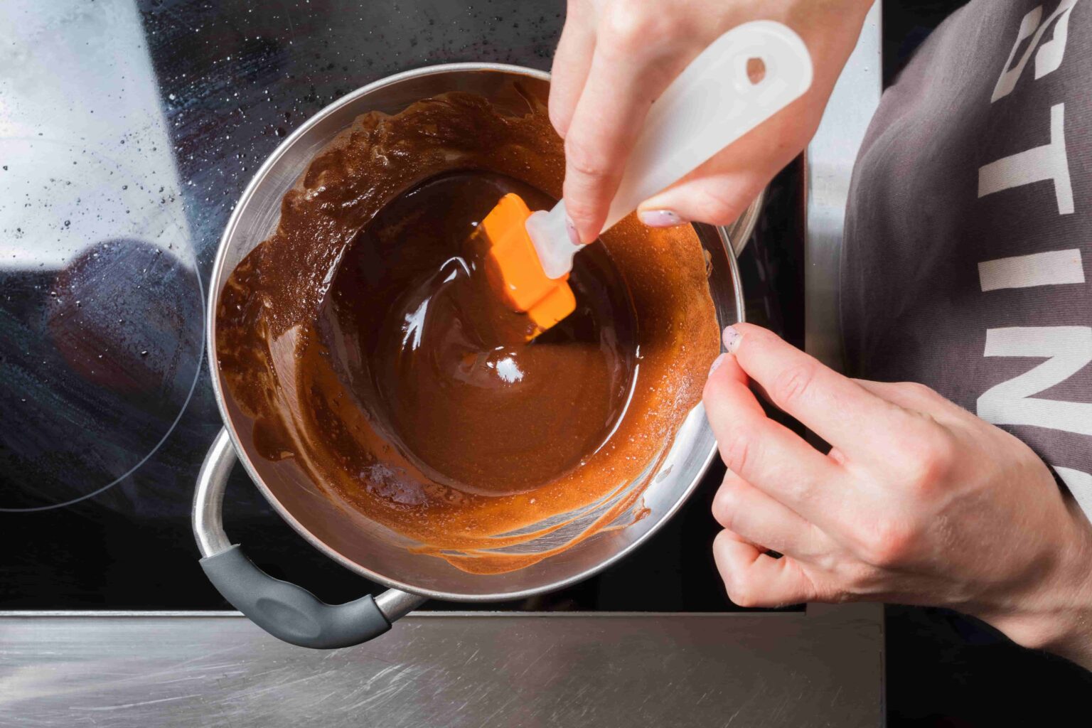 EIKS Ciotola Fusione In Acciaio Inox 304 400 Ml | Per Cioccolato, Burro, Cera E Candele