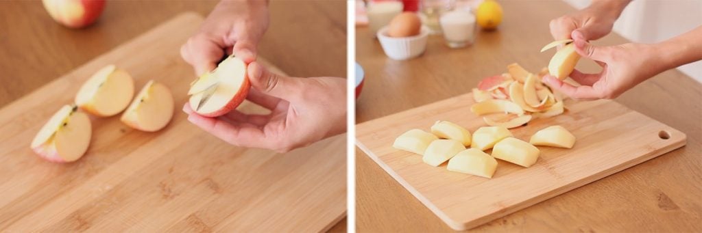 Torta soffice cuor di mele – ricetta facile - Step 1