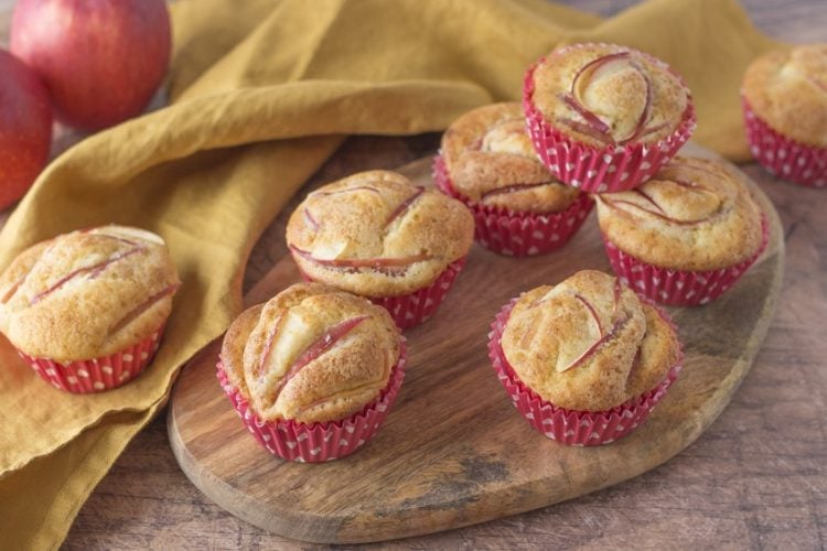Muffins soffici alle mele senza glutine