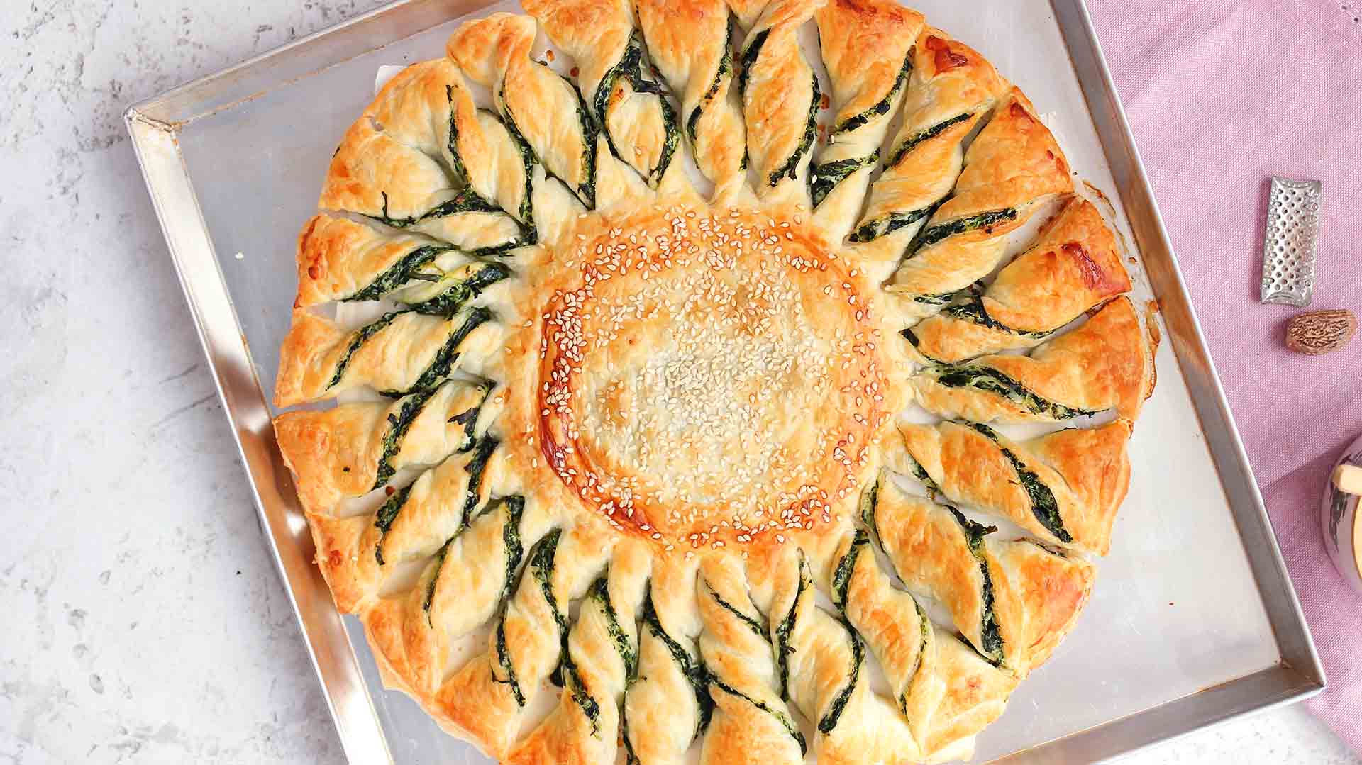 Girasole di pasta sfoglia - Fatto in casa da Benedetta
