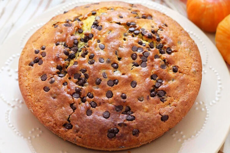 Torta soffice zucca e gocce di cioccolata