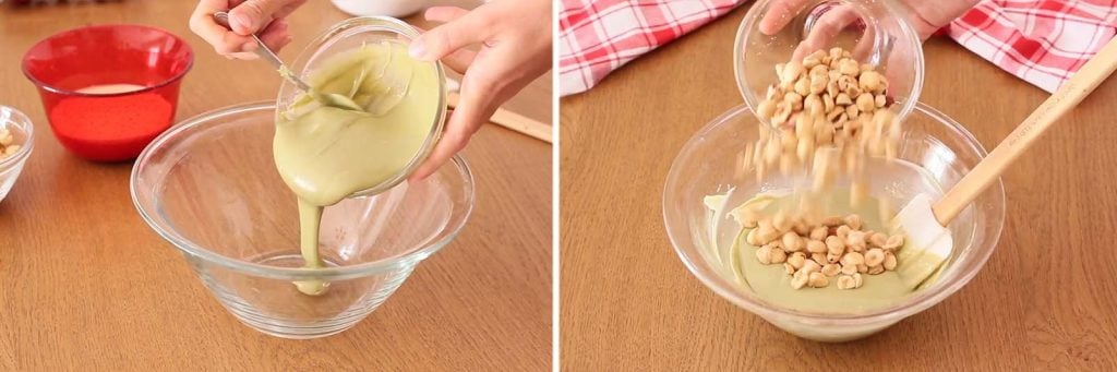 Torrone fatto in casa al pistacchio e nocciole –  ricetta facile - Step 2