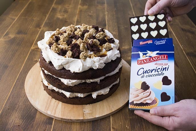 Naked cake al caramello e cioccolato - Step 13