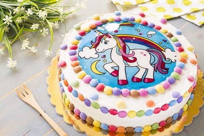 2 x!! torta di compleanno ragazze unicorno DECORAZIONE TORTA DECORAZIONE TORTA DI COMPLEANNO 