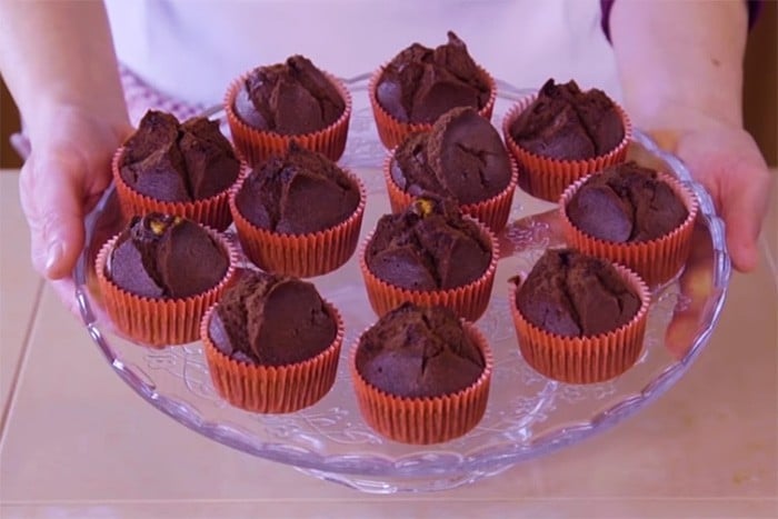 muffin con sorpresa al cioccolato