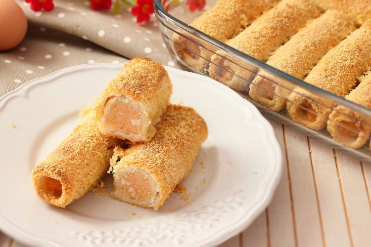 Rotolini di pancarrè farciti al forno