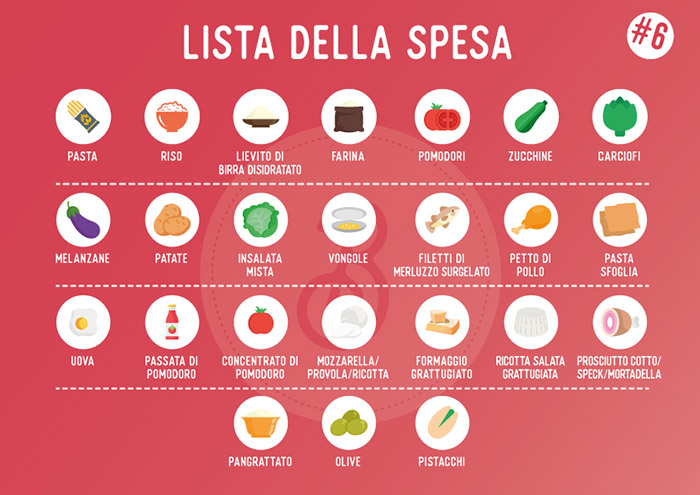 menù settimanale con lista della spesa #6