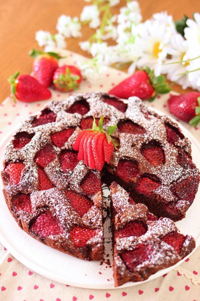 Torta fragolina – torta brownie alle fragole - Step 8