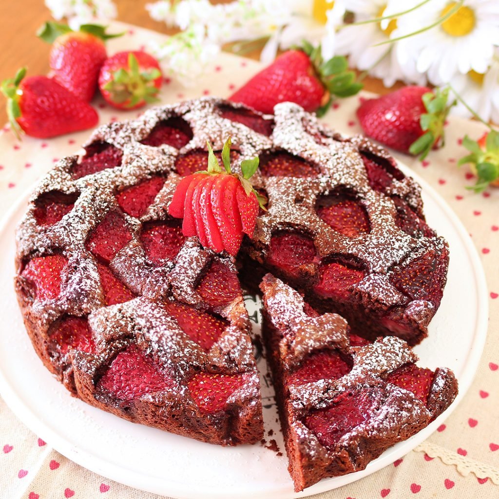 Torta fragolina – torta brownie alle fragole - Step 7