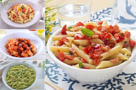 10 piatti di pasta con le verdure