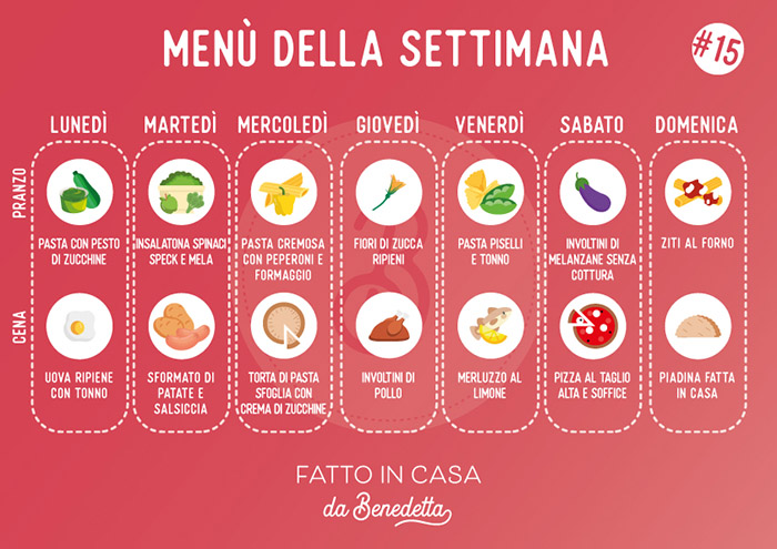 menù settimanale #15