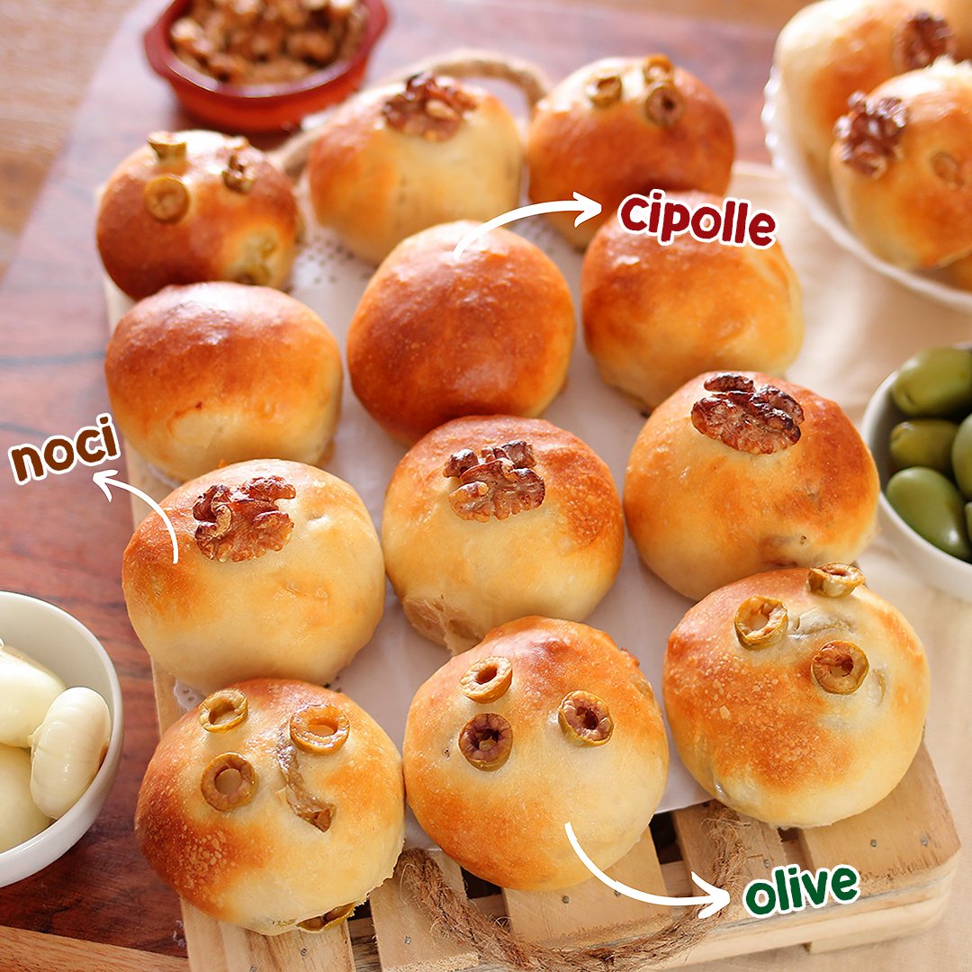 Panini soffici: alle olive, alle noci e alla cipolla - Step 8