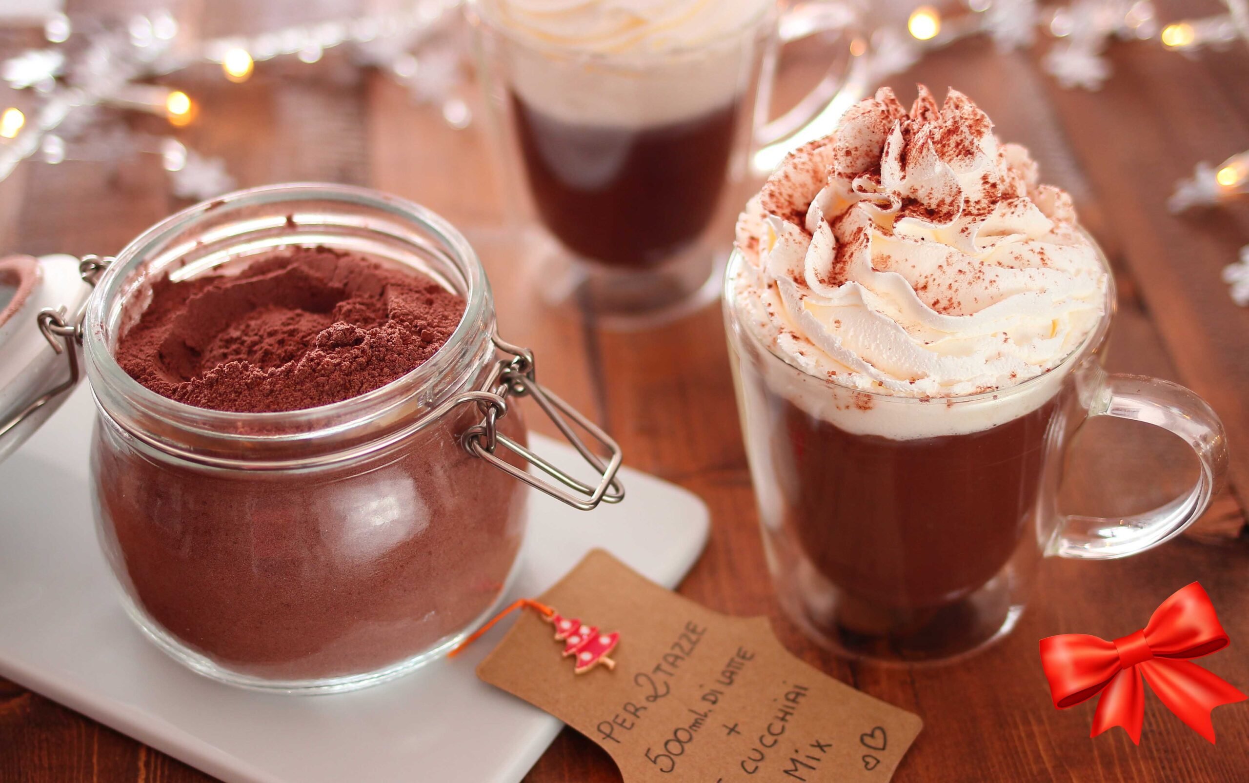 Mix per cioccolata calda cremosa – idea regalo di Natale