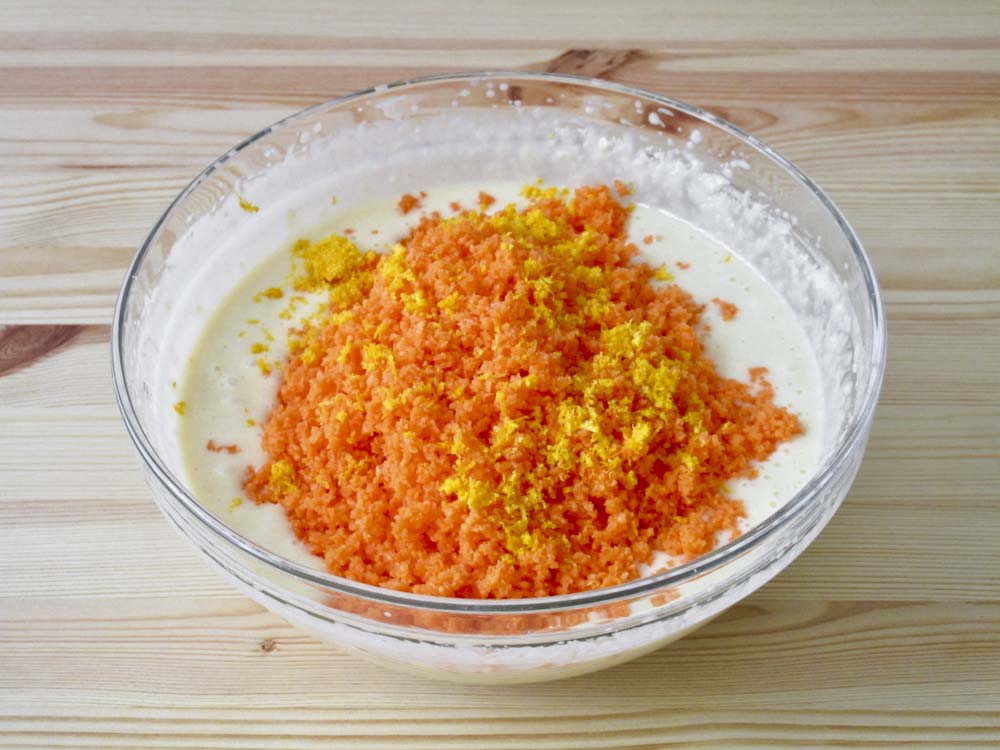Torta di carote, mandorle e arancia - Step 3