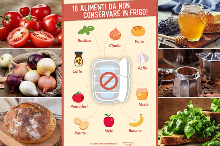 10 alimenti da non conservare in frigo